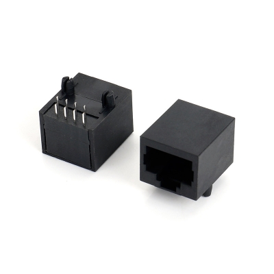 RJ45 8P8C,扁針，單胞，無(wú)燈