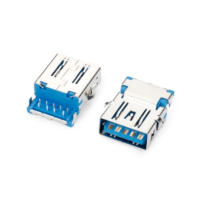 USB3.0AF反向沉板90度DIP TYPE
