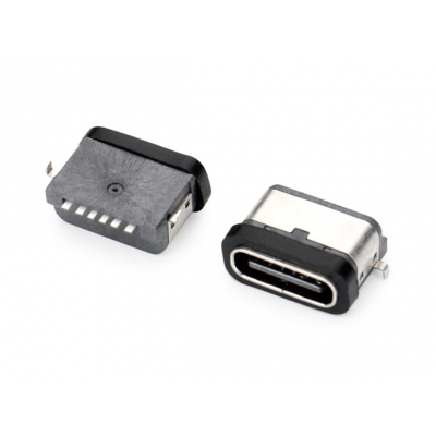 USB TYPE C6P板上防水IP66