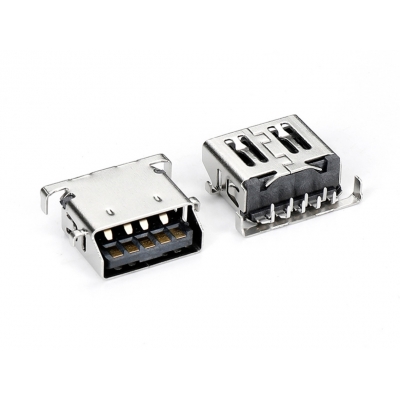 USB 3.0 AF斜口反向沉板DIP TYPE