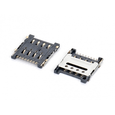 SIM 卡座8PIN 揭蓋式