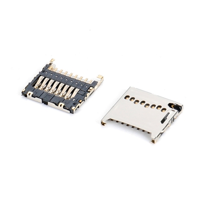 MICRO SD 卡座 外殼鍍鎳