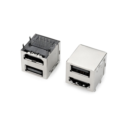 USB2.0AF+HDMI雙層90度 插板式