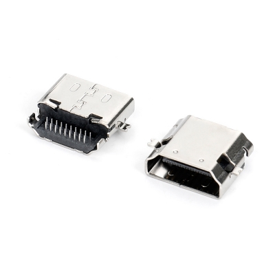 HDMI 19PIN AF 反向90度DIP型,LCP黑色,半金霧錫1U排距1.2mm沉板(CH=0.5mm)